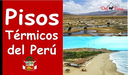 pisos termicos en peru